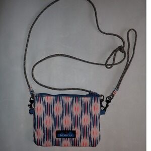 KAVU small crossbody wallet bag unisex detachable cord strap Blue‎ Orange